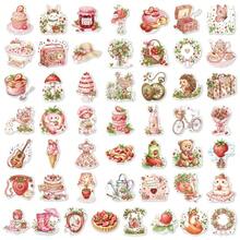 Rustic Sweet Berry Themed Waterproof Sticker Pack 100/200 Sheets Lovely Cartoon Decals For Handcraft Supplies Tablet Embellishment - A-100PCS - View 1