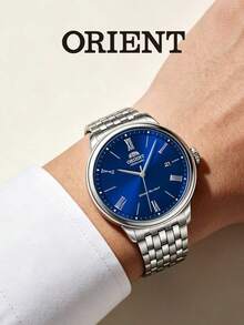 Orient Men's Automatic Mechanical Watch, Stainless Steel Strap 50m Waterproof, Business Calendar Watch RA-AC0J03L10B - Silver - View 4