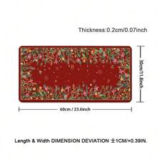 Christmas Red Persian Retro Style Large Mouse Pad Rubber Non-Slip Lock Edge Craft Desk Mat Suitable Gaming Office Accessories - View 11