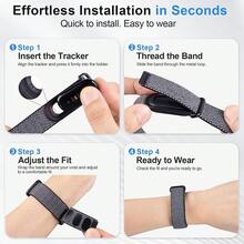 FEIZLINDAO One-Piece Sports Soft Nylon Watch Band For Google Air, Air Replacement Wristband, Micro-Adjustable Loop For Air Trackers, Breathable Band, Air Fit, Smartwatch Performance Round Band - For   Air - View 4