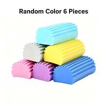 1pc/3pcs/6pcs Randomly Shipped Colorful Striped Cleaning Sponges, High-Density Soft Foam Material, Soft Touch, Wavy Textured Surface, Strong Water Absorption, Easily Removes Oil Stains, Multi-Color For Categorized Use, Non-Scratch For Cookware And Countertops, No Shedding, Suitable For Kitchen Dishwashing And Bathroom Cleaning - Cleaning Sponge - View 10