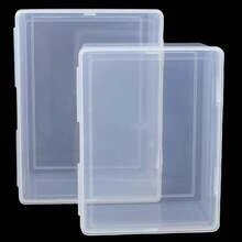 1pc Rectangular Transparent Plastic Fishing Tackle Storage Box, Jewelry Accessories Tool Organizer Box With Flip Lid, Transparent Plastic Box, Suitable For Electronic Components, Hardware Parts, Toy Parts, Suitable For Storing Small Items, Household Goods, Storage Organizer Box - Clear - View 3