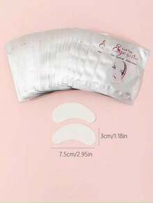 100/50/20/10 Pairs Eyelash Extension Isolation Eye Patches, Lint-Free Eye Patches, Suitable For Eyelash Extensions, Eyelash Extension Tools, Eyelash Extension Isolation Protection Tools - Silver - View 8
