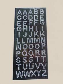 1pc/3pcs DIY Letter Rhinestone Stickers | English Letter Rhinestone Decals, Self-Adhesive Glitter Design, Customizable To Create Personalized Words & Makeup Looks! Suitable For Music Festivals, Parties & Hot Girl Style. Easy Application, Y2K New Letter Options Available - Multicolor - View 10
