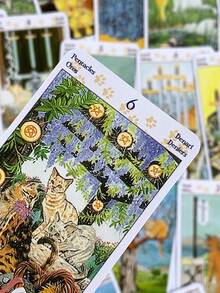 1 BoxTarot Of Pagan Cats 78 Cards ,Fantasy Theme,Witchcraft Culture Divination Deck,Cat Lover, Tarot Collector - Multicolor - View 9