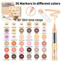 Flysea Dual Skin Colors ,12/24/36/48/72colors Full Beauty Colors For Comic Cartoon Portrait Painting,Drawing Writing With Vivid Color And Colorful Image - Sets - View 12