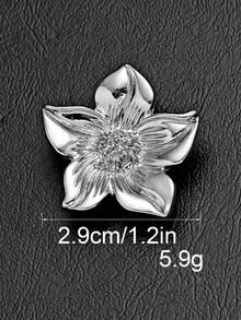 7PCS Flower Shape Metal Buttons 5-Petal Lily Embossed Buttons For Coat Suit Blazer - Multicolor - View 13