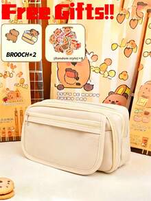 Creative Large Capacity Pencil Case, Desktop Stationery Storage Box, Portable Storage Box For Boys/Girls, Suitable For School/Off, First Day Of School - Multicolor - View 9
