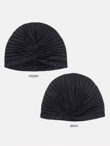 4PCS Women's Headscarf Hat Headwrap Hat Polyester Breathable Hat Suitable For Daily Use - Multicolor - View 3