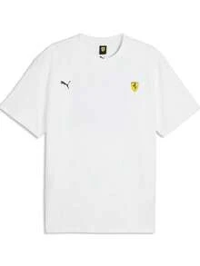 Puma Men's Ferrari Short Sleeve Knit Collarless T-Shirt 63645704 - White - View 2
