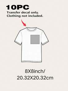 Personalized DTF Heat Transfer Stickers, Custom DIY Iron-On Decals For T-Shirts, Custom Iron-On Transfers, Back-To-School Season - Multicolor Transfer Film - View 20