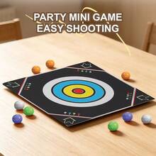 Curling Board Game Pinball Board Game, 28cm Tabletop Pinball Toy, Multiplayer Interactive Battle Game, Indoor Board Game Gift For Children's Family Parties, Suitable For Boys And Girls Over 3 Years Old - Multicolor - View 6