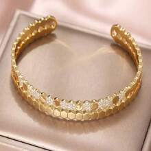 1pc Fashion Women's Honeycomb Bracelet - Gold - View 5