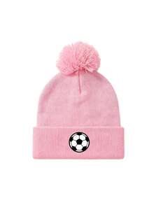 1/2pcs Unisex Print Soccer Knitted Beanie Hat,Soft Warm Winter Cap For Outdoor Activities,Daily Wear,Cold Weather - Multicolor - View 21