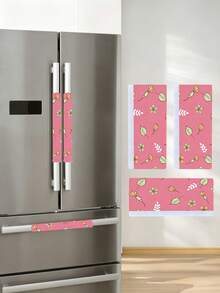 2pcs Christmas Refrigerator Door Handle Protector, Oven Handle Protector, Ultrasonic Embossed Pattern Door Handle Protector - View 6