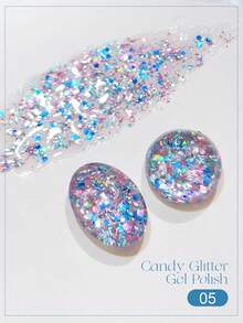Set Gel Kuku Pemutih Seri Candy Glitter Populer 8pcs, Cocok untuk Manikur DIY di Rumah - MultiWarna - View 10