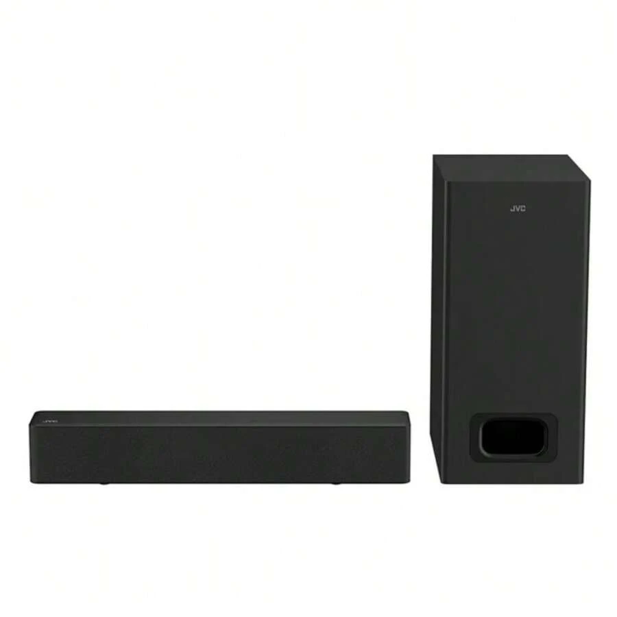 JVC Barra de Sonido 2.1 Canales Subwoofer Inalámbrico 85W RMS Bluetooth 5.3 ARC con CEC Entrada Óptica AUX 3.5 mm TV Ready Control Remoto Modelo SB116R - Negro - Ver 1