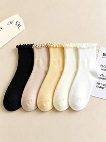 Personalized Embroidered Initial Socks, Customized Letter Pattern Bridesmaid Gift, Wedding Party Socks, Bridal Shower Favor - Multicolor - View 11