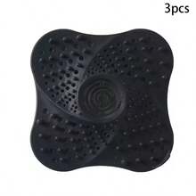 Bathroom Hair Catcher For Floor Drains, Soft Silicone With Suction Cups, Washable Kitchen Sink Debris Filter Mat - A - View 14