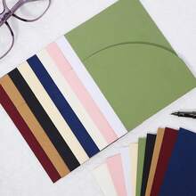 10pcs Pocket Wedding Invitation Envelopes, Minimalist Invitation Envelopes, Suitable For Engagement And Other Occasions, 5*7 Inch Invitation, DIY Invitation, Invitation Card, Customized Pocket - Multicolor - View 4