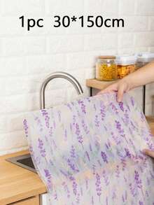 1 Roll Lavender Print Drawer Shelf Liner For Kitchen Cabinets Non-Adhesive Drawer Liners Refrigerator Liner Non Slip Cabinet Liners For Shelves Eva Liner For Bathroom Kitchen,Kitchen Cupboard Dresser Closet Home Storage Decor - View 10