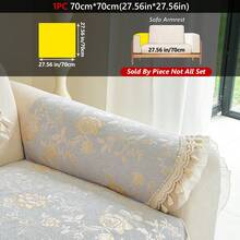 1PC French Irregular-Shape Chenille All-Season Universal New Sofa Cover, Living Room Sofa Protection High-End Feel Seat Cushion, Anti-Slip, Dust-Proof, Anti-Dirt, Machine Washable - Multicolor - View 34