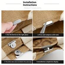 4/8Pairs Magnetic Clasp Invisible Seamless Buckle, Metal Snap Button For Handbag, Wallet Decoration DIY Craft Accessories, Suitable For Bags, Jewelry Boxes And More - Multicolor - View 10