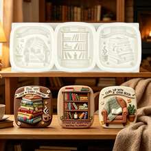 Mini Stacked Bookshelf Silicone Mold, Toaster Oven Kitchen Mixer Measuring Cup Fondant Mold, Practical Kitchen Baking Supplies, DIY Chocolate Cupcake Topping Gum, Resin Clay Soap - View 13