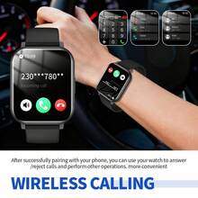 1.83 Inch Unisex Casual Sports Square Smart Watch, Supports Calls, Message Notifications, Step Counting, Multiple Sports Modes, Music Remote Control And Customizable Watch Faces - View 7