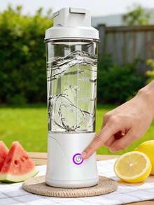 1pc Portable Personal Juice Blender 450ml USB Rechargeable Mini Juicer Cup With 12-Blade Waterproof Juice Machine Suitable For Travel, Fitness, Home And Outdoor - Multicolor - View 3
