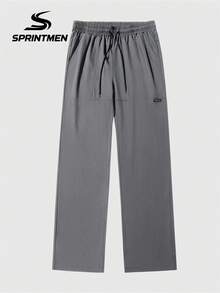 1pc Dark Gray Casual Men's Long Pants, Men's Sweatpants With Elastic Drawstring Waist And Side Pockets, Casual Sports Style, Suitable For Library Study, Street Strolling, Friends Gathering, Daily Commute, Outdoor Sports - Dark Grey - View 5