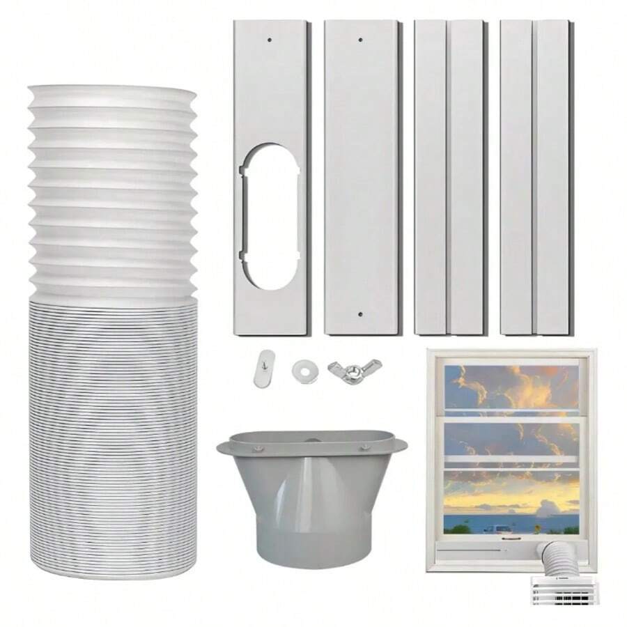 Kit de sellado de ventanas para ventilación de aire acondicionado - Set de 9 piezas - Ver 1