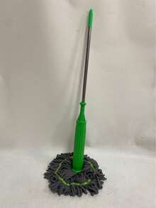 Self-Spinning Screwless Mop With Durable Plastic/Metal Handle. Washable And Reusable Mop Head. Suitable For Cleaning Floors In Bedrooms, Bathrooms, Kitchens, Living Rooms And Other Areas | Powerful Stain Removal - Green - View 9