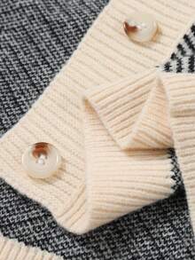 Women's Autumn/Winter V-Neck Cardigan, Vintage Casual Style - Multicolor - View 8