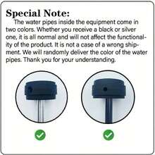 Portable Car Water Pipe Set, Mini Travel Handheld Water Pipe Kit, Heat-Resistant Shell With Silicone Hose, Detachable Compact Water Pipe, Easy To Carry, Suitable For Car Travel, Outdoor, Party, Home Leisure, Halloween, Back To School, Christmas - Black - View 9