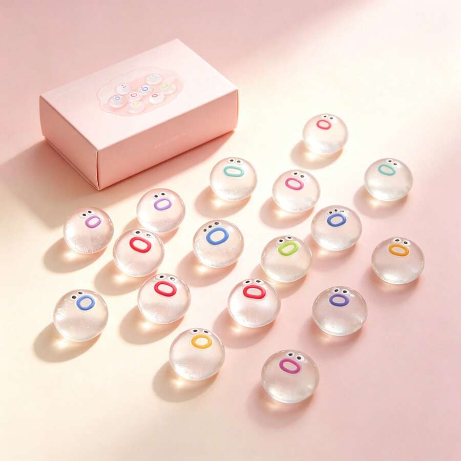 3/10/20pcs Mainan Squishy Transparan dengan Hidung Mini Lucu dan Lembut, Bola Penghilang Stres Kartun, Mainan Remas, Tekstur Lembut seperti Adonan, Untuk Anak Perempuan dan Anak-anak