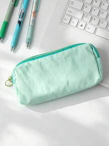 Custom Embroidered Name Pencil Case, Personalized Text Zipper Pen Bag, Large Capacity Stationery Storage Pouch, Aesthetic School Supplies, Customized Gift For Girls Students > - Multicolor - View 14