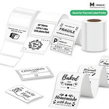 Marklife White Label Sticker, You Can Choose From A Variety Of Sizes, Suitable For P50/D100/M110/M220/M221/M120 Label Printer; Suitable For Quick Labeling, Ideal For Home/Office/Kitchen,Multi-Purpose Self-Adhesive Paper - View 2