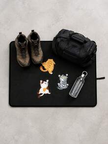 Cute Cat-Print Trunk Mat, Non-Slip Protective Mat, Dirt-Resistant Floor Mat, Waterproof And Wear-Resistant Trunk Liner, Universal Car Non-Slip Trunk Mat, Car Interior Decoration-Perfect For Pet Owners And Car Enthusiasts - Multicolor - View 7