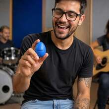 Egg Shaker Maracá Concert Ovinho Ganzá Chocalho Percussão Instrumento Musical Ritmo Aulas Música - Único - Visão 6