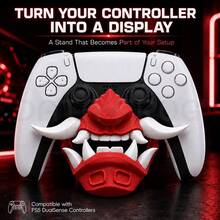 DATA FROG Streamer Setup Controller Mount For PlayStation 5, Cool 3D Display Stand Compatible With PS5 DualSense Controller - View 2