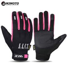MJMOTO Pink Lady 女款摩托車騎行手套 觸控螢幕 春秋抓絨 摩托車電動單車賽車手套 戶外運動單車手套 - A - 查看 9