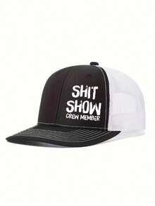 1pc Letter Print Baseball Cap Unisex Fashion Versatile Trucker Hat Baseball Cap Suitable For Daily Wear - Multicolor - View 12