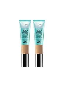 IT Cosmetics [Bundle] CC+ Cream Natural Matte Foundation SPF40 Medium Tan 32 Ml X 2 - Medium Tan - View 2