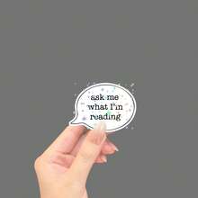 Ask Me What I'm Reading - Holographic E-Reader Sticker - Star Film - View 12