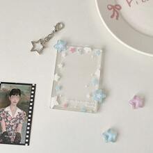 K-Pop Colorful Star Pendant Photocard Sleeve, Transparent 3 Inch Photocard Display Protective Case, Hard Card Holder - Multicolor - View 16