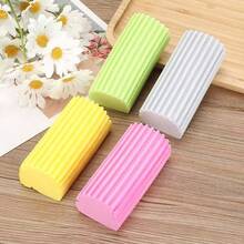 1pc/3pcs/6pcs Randomly Shipped Colorful Striped Cleaning Sponges, High-Density Soft Foam Material, Soft Touch, Wavy Textured Surface, Strong Water Absorption, Easily Removes Oil Stains, Multi-Color For Categorized Use, Non-Scratch For Cookware And Countertops, No Shedding, Suitable For Kitchen Dishwashing And Bathroom Cleaning - Cleaning Sponge - View 4