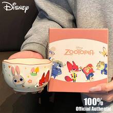 Disney Official Authentic Zootopia Co Branded Couple Ceramic Rice Bowl Home Utensils Soup Bowl Noodles Bowl Cute Relief Bowl - Multicolor - View 7