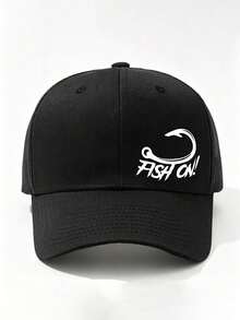 1pc Fish Hook Pattern Letter Print Baseball Cap Unisex Fashion Versatile Trucker Hat Baseball Cap Suitable For Daily Wear - Multicolor - View 7