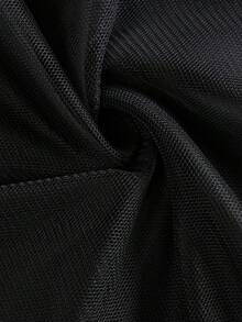DONICY Elegant Blackoff-The-Shouldertullemaxidress, Romanticsweetheart Neckline, Fittedbodicewithlayeredtulleskirt, Perfect For Evening Parties And Weddings. - Black - View 5